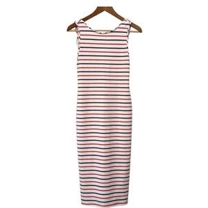 Zara Striped Sleeveless Bodycon Dress Size Small Casual Summer Stretch